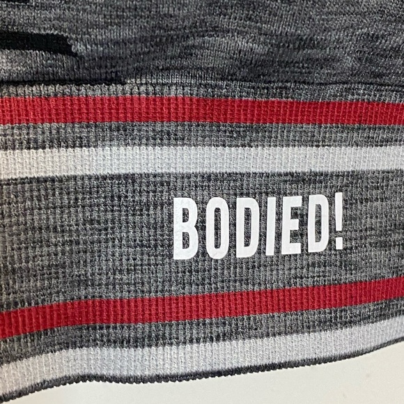 Stylish Black and Gray Women's Sports Bra Large - Picture 3 of 6